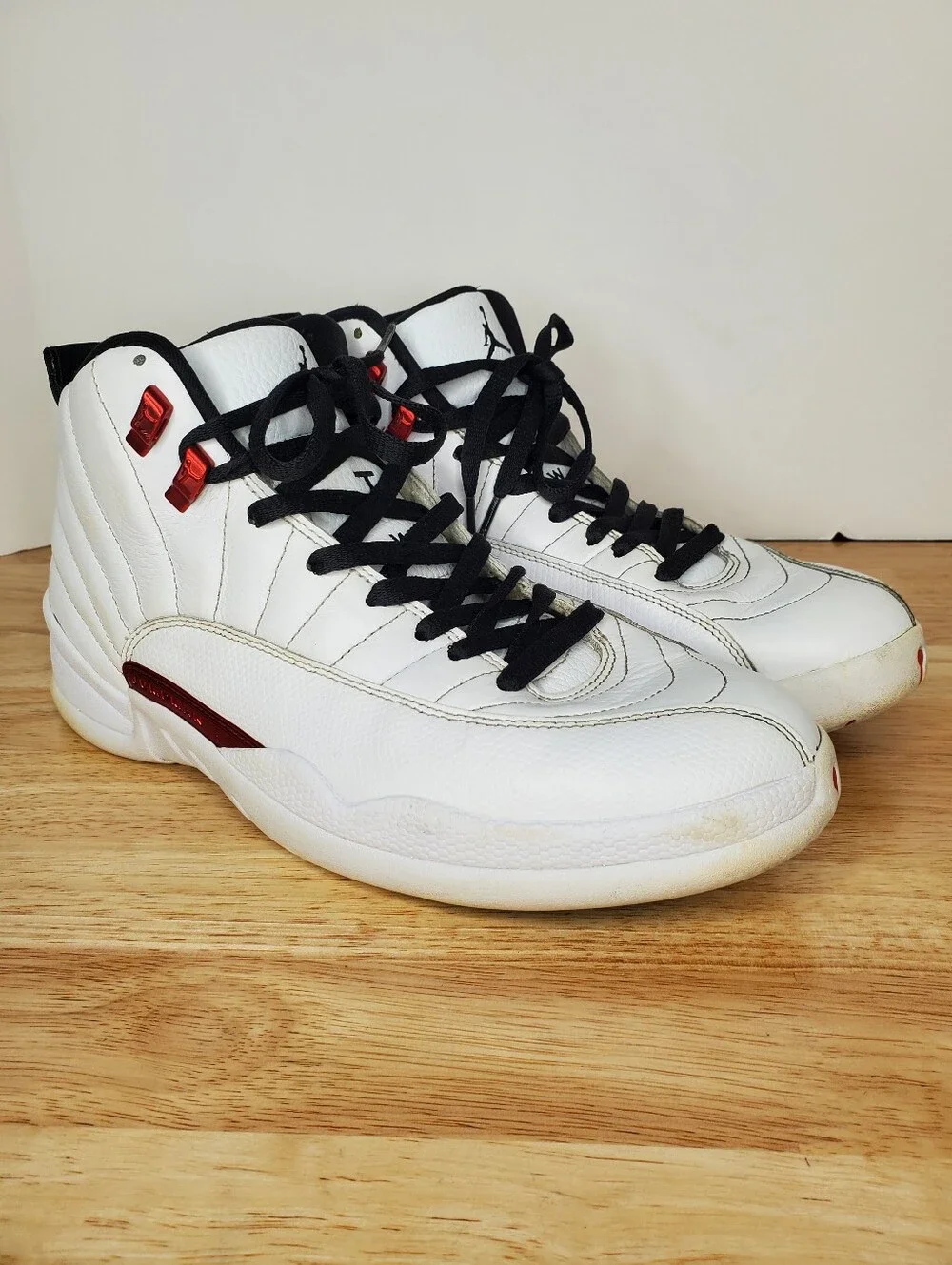 Air Jordan 12 Retro Twist Sneakers Mens 11 White Red CT8013-106